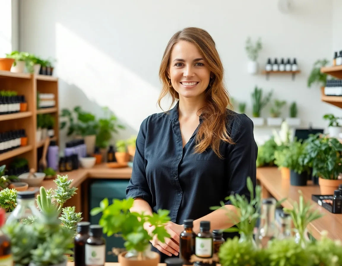DropOils aromatherapist at work